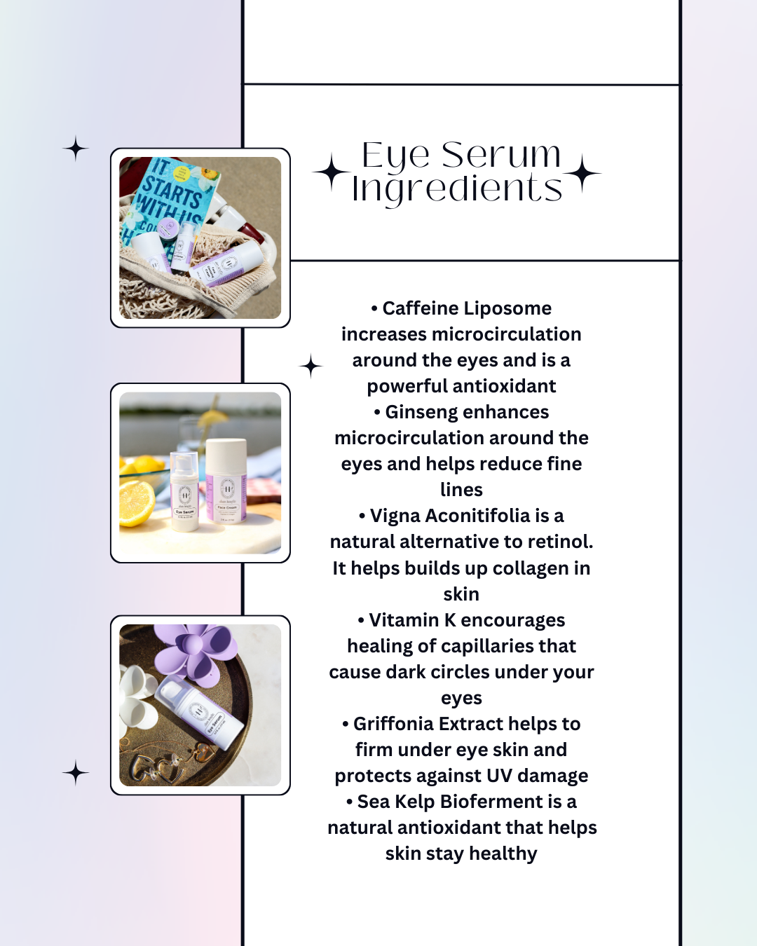 Face Care Set - Face Cream, Face Serum & Eye Serum